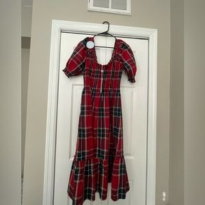 Hill House Home Louisa Red Tartan Nap Dress